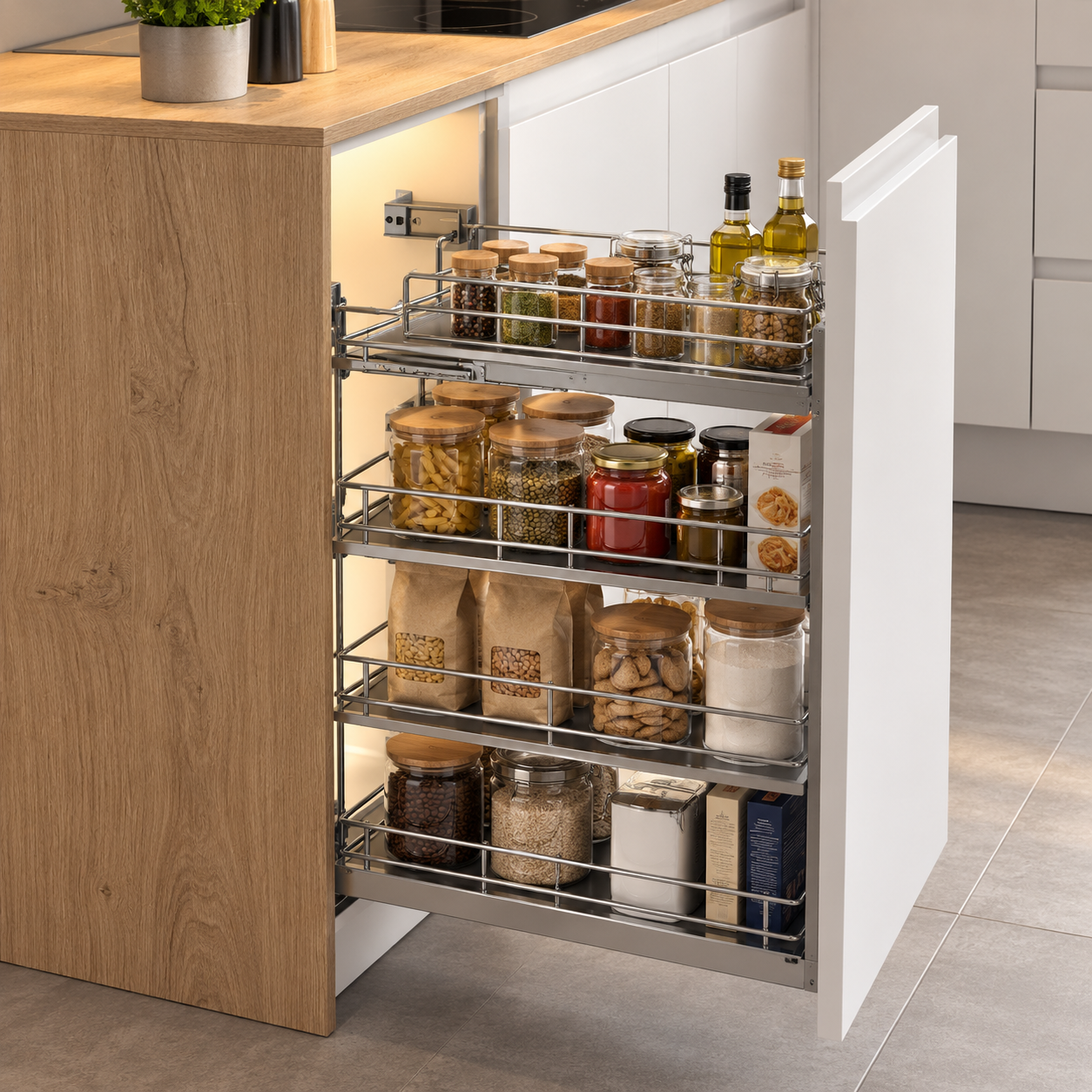 Rangement de cuisine sur mesure ATELIER FOURNIER