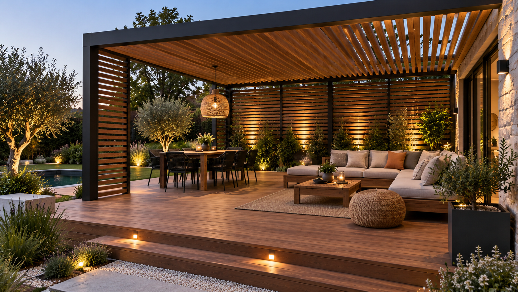 Pergola extérieure sur mesure