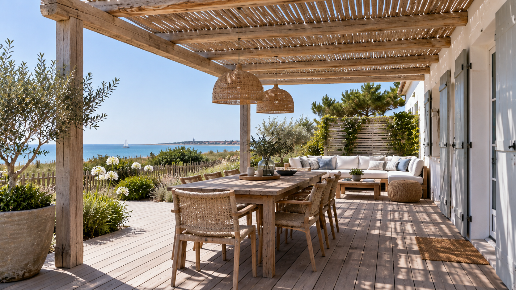 Pergola sur mesure pour extérieur
